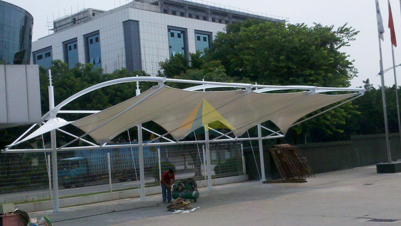 Parking of Guangzhou DouYuan Steel Structure Company membrane structure