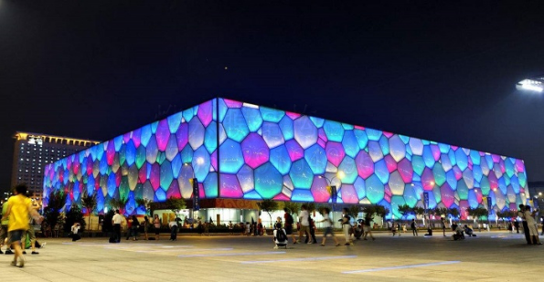 China ETFE membrane structure -- advertising building with its own flow supplier ETFE membrane structure -- advertising building with its own flow