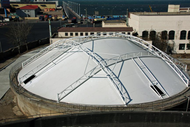 China Environmental protection building with membrane structure of sewage treatment tank supplier Environmental protection building with membrane structure of sewage treatment tank